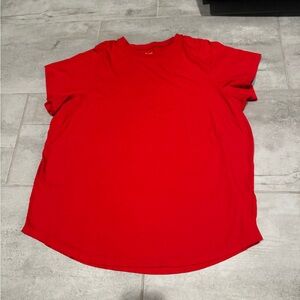 Madewell Red Short Sleeve Tee